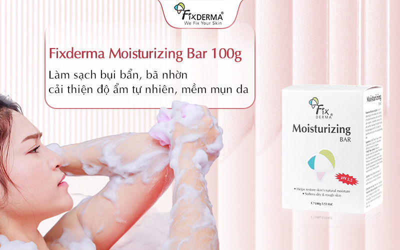 Công dụng của xà phòng Fixderma Moisturizing Bar 100g