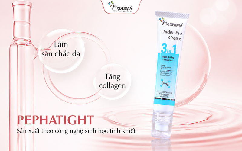 Pephatight giúp trẻ hóa da vùng mắt