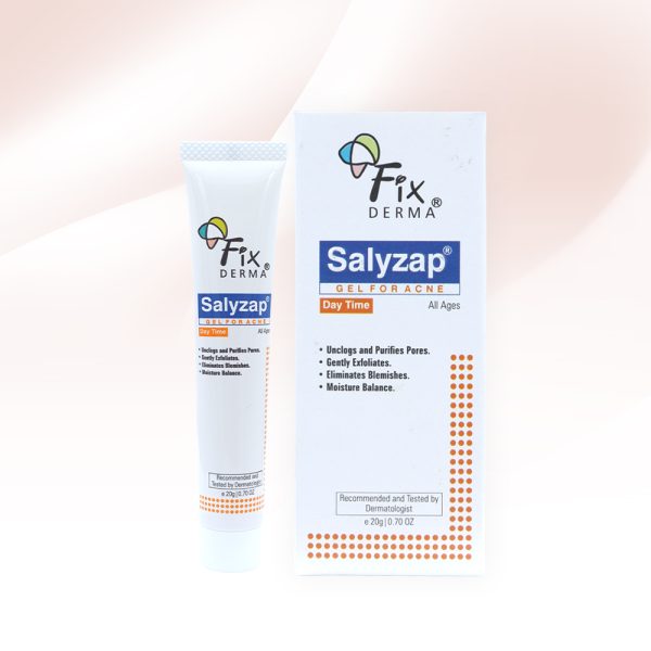 Gel Giúp Trị Mụn, Kháng Khuẩn, Kiểm Soát Dầu Nhờn Ban Ngày Fixderma Salyzap Gel For Acne Day Time 20g