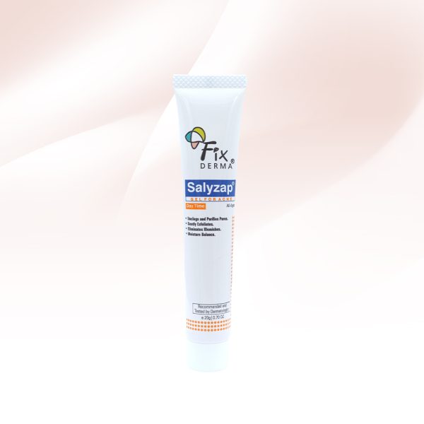 Gel Giúp Trị Mụn, Kháng Khuẩn, Kiểm Soát Dầu Nhờn Ban Ngày Fixderma Salyzap Gel For Acne Day Time 20g