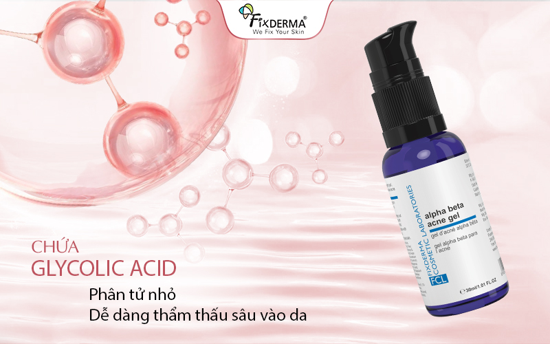 Glycolic Acid giúp làm sạch tế bào chết tích cực