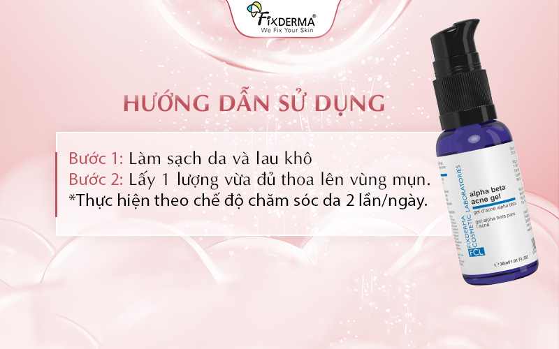 Hướng dẫn sử dụng FCL Alpha-Beta Acne Gel