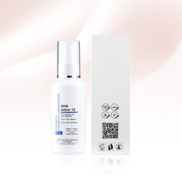 Lotion Hỗ Trợ Làm Sạch Tế Bào Da Chết, Giúp Da Trắng Sáng Đều Màu FCL AHA Lotion 15 – 100ml