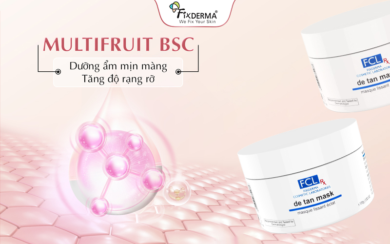 Multifruit BSC làm sạch tế bào chết nhẹ nhàng mà không gây khô căng