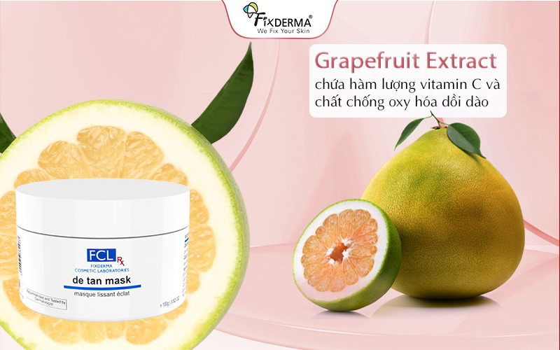 Chiết xuất từ bưởi giúp trung hòa các gốc tự do gây hại cho da