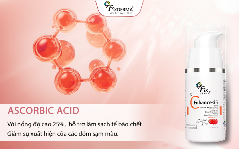 Ascorbic Acid thúc đẩy quá trình tổng hợp Collagen