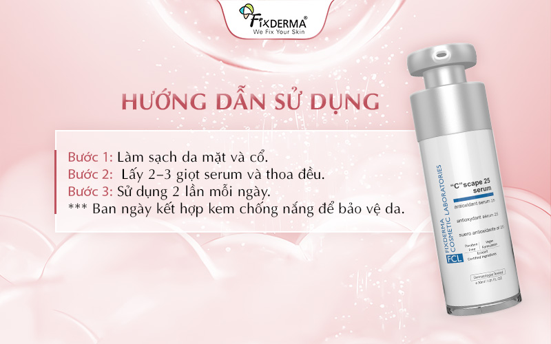 Hướng dẫn sử dụng FCL “C” Scape 25 Serum