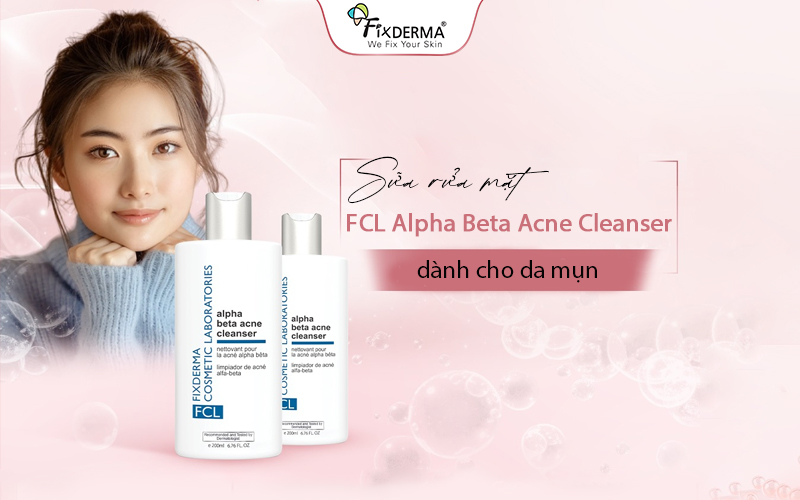 Sữa rửa mặt cho da dầu mụn FCL Alpha Beta Acne Cleanser