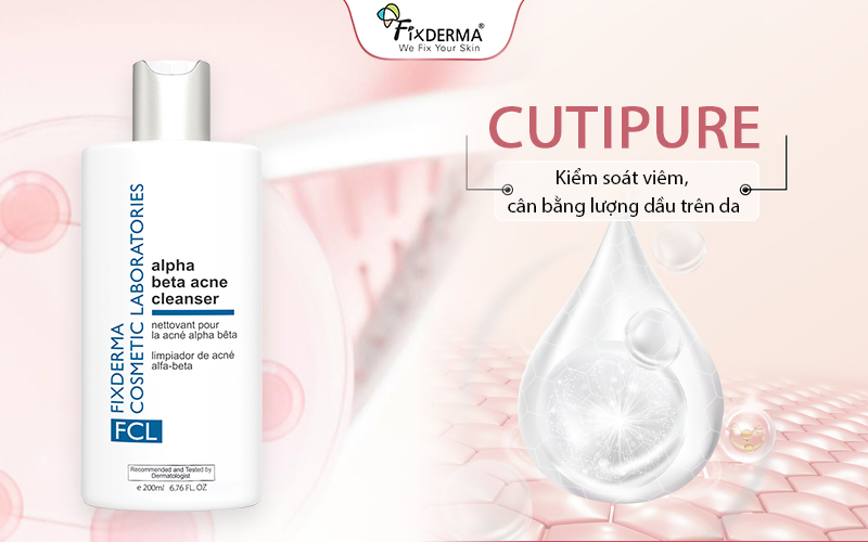 Cutipure - thành phần chuyên biệt giúp kiểm soát viêm mạnh mẽ