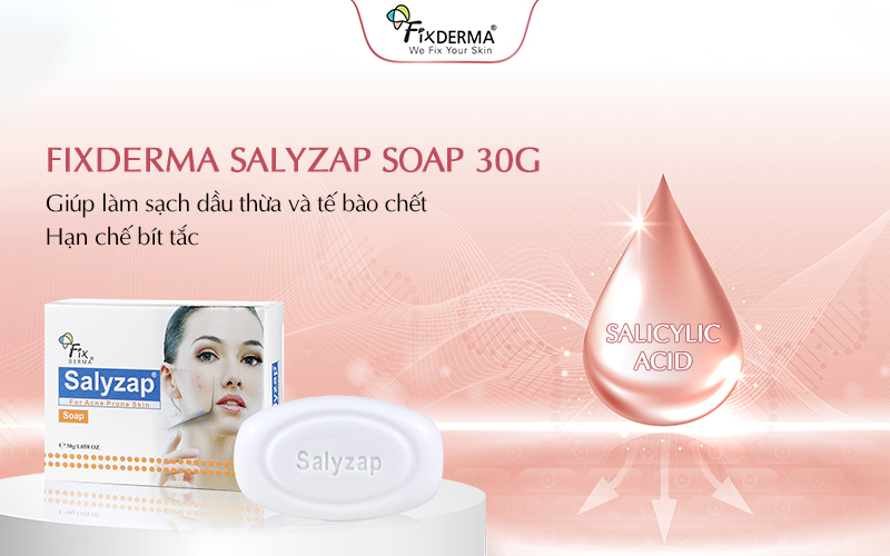 Salicylic Acid giúp làm sạch dầu thừa và tế bào chết, ngăn ngừa bít tắc