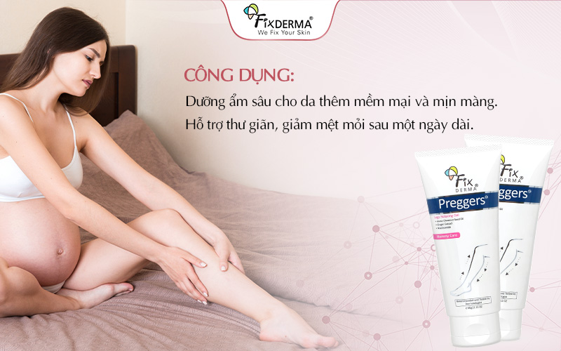Tác dụng của gel dưỡng thư giãn chân cho mẹ bầu Fixderma Preggers Legs Relaxing Gel