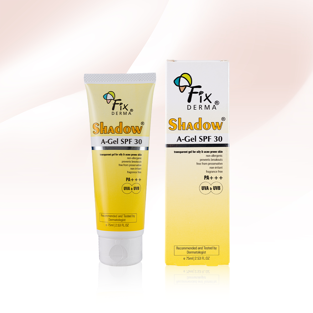 Gel Chống Nắng Cho Da Dầu Mụn Fixderma Shadow A-Gel SPF 30 Transparent Gel