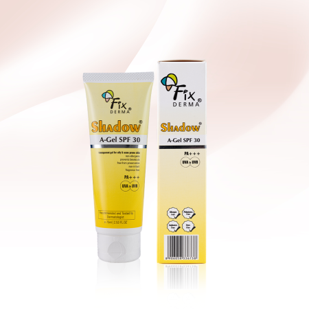 Gel Chống Nắng Cho Da Dầu Mụn Fixderma Shadow A-Gel SPF 30 Transparent Gel