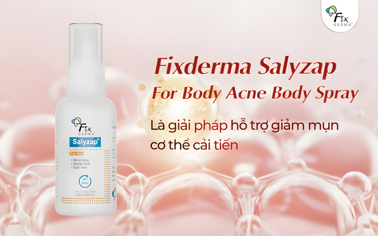 Xịt mụn Fixderma Salyzap For Body Acne Body Spray