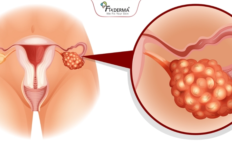 Gai đen thường gặp ở người mắc PCOS