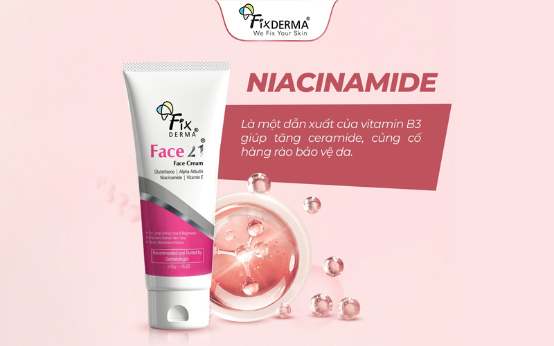 Niacinamide hạn chế tăng sinh melanin