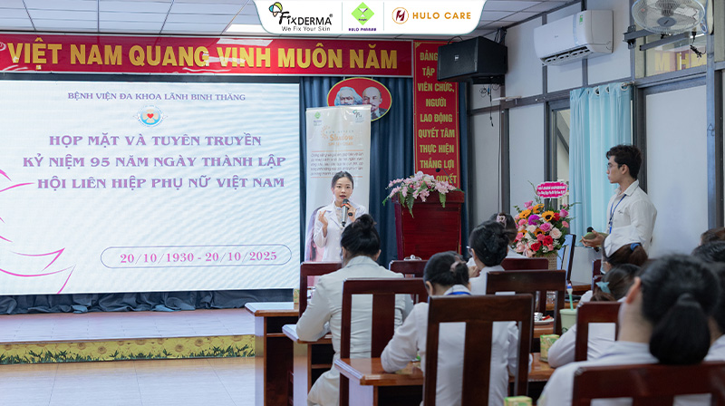 FIXDERMA ĐỒNG HÀNH CÙNG CHƯƠNG TRÌNH KỶ NIỆM 95 NĂM THÀNH LẬP HỘI LIÊN HIỆP PHỤ NỮ VIỆT NAM