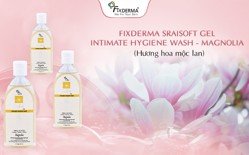 Gel vệ sinh phụ nữ Fixderma Sraisoft Gel Intimate Hygiene Wash – Magnolia (Mùi Mộc Lan)