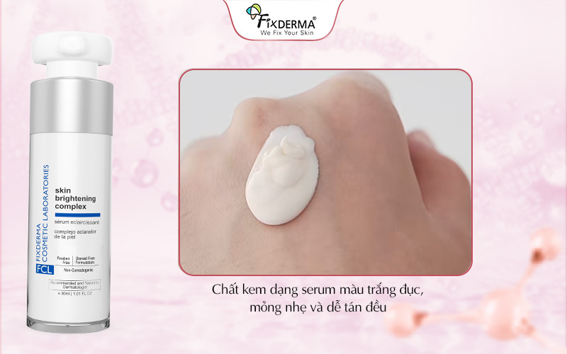 Kết cấu của serum FCL Skin Brightening Complex