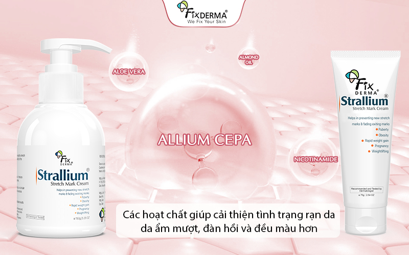 Thành phần Fixderma Strallium Stretch Mark Cream
