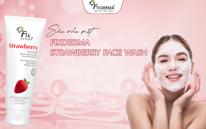 Sữa rửa mặt Fixderma Strawberry Face Wash