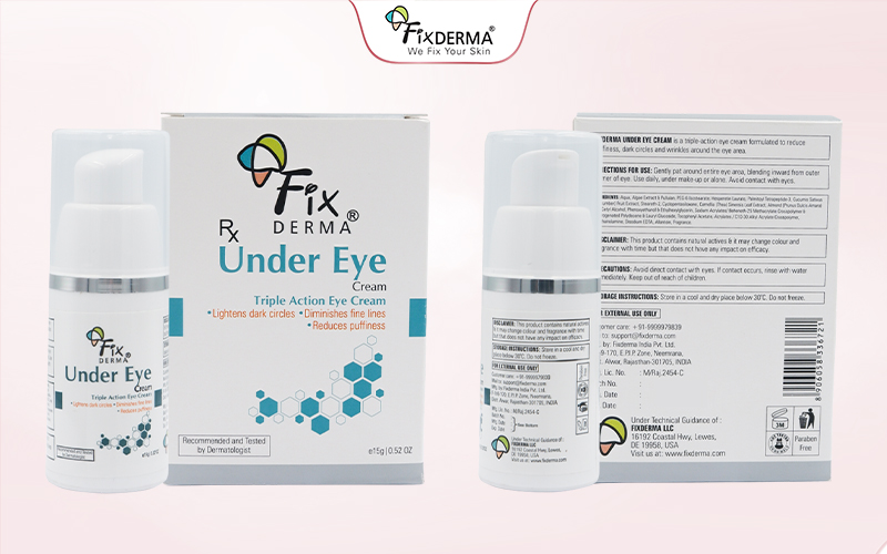 Bao bì thiết kế sản phẩm Fixderma Under Eye Cream