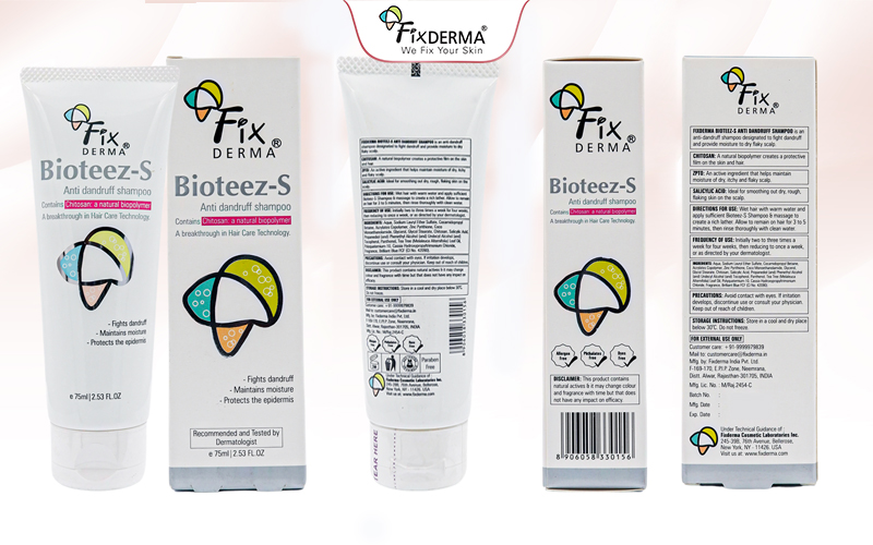 Bao bì thiết kế Fixderma Bioteez - S Shampoo