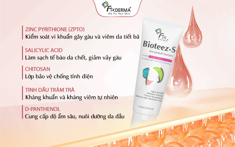 Thành phần dầu gội Bioteez-S Shampoo