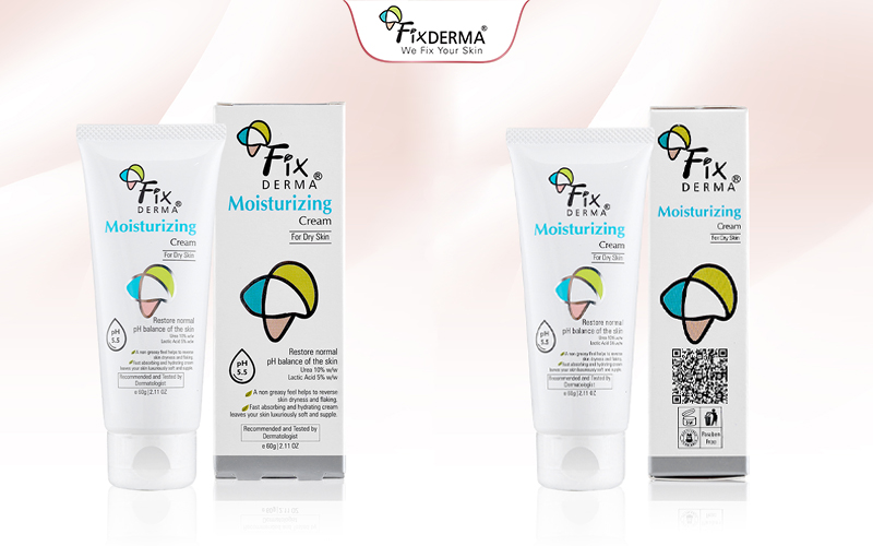 Bao bì thiết kế kem dưỡng ẩm Fixderma Moisturizing Cream