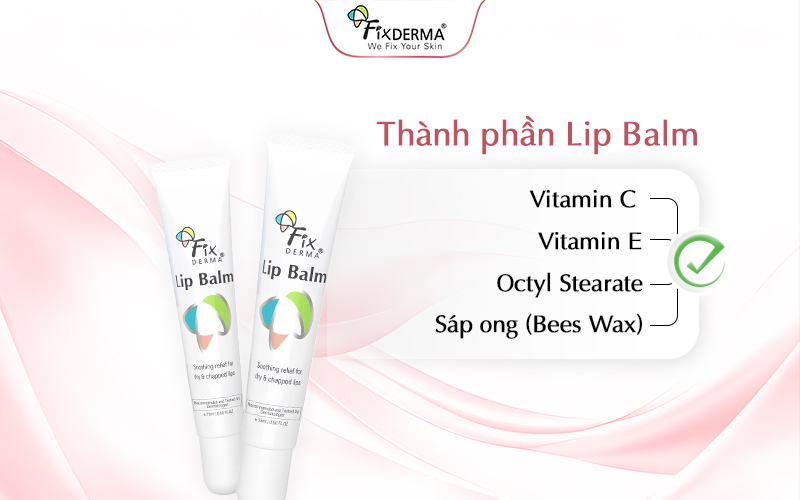 Thành phần của son dưỡng Lip Balm