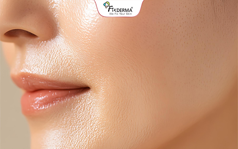 Da dầu là tình trạng da có bề mặt dày, bóng nhờn với lỗ chân lông to dễ nhìn thấy