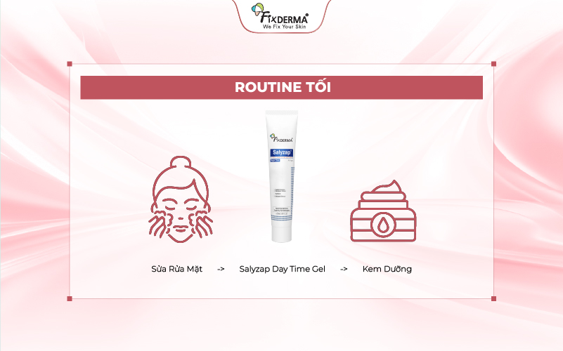 Bộ Salyzap hỗ trợ chăm sóc da dầu mụn theo chu trình ban ngày